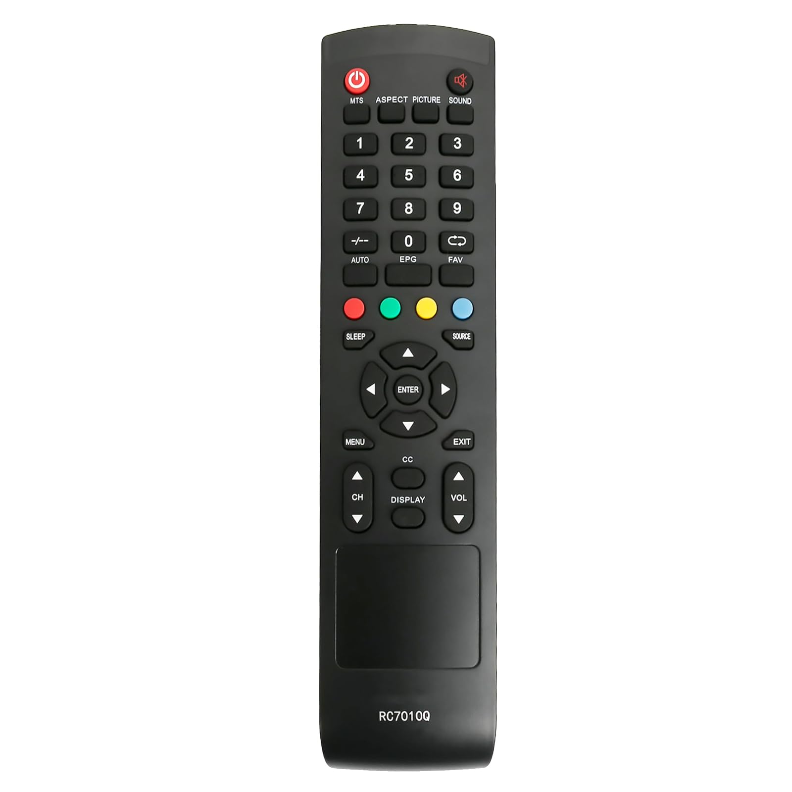RC7010Q Replace Remote Control Compatible with Quasar HD Smart LED TV SQ3202 SQ3204 SQ5002 SQ5003 SQ2400 SQ4005M SQ240W
