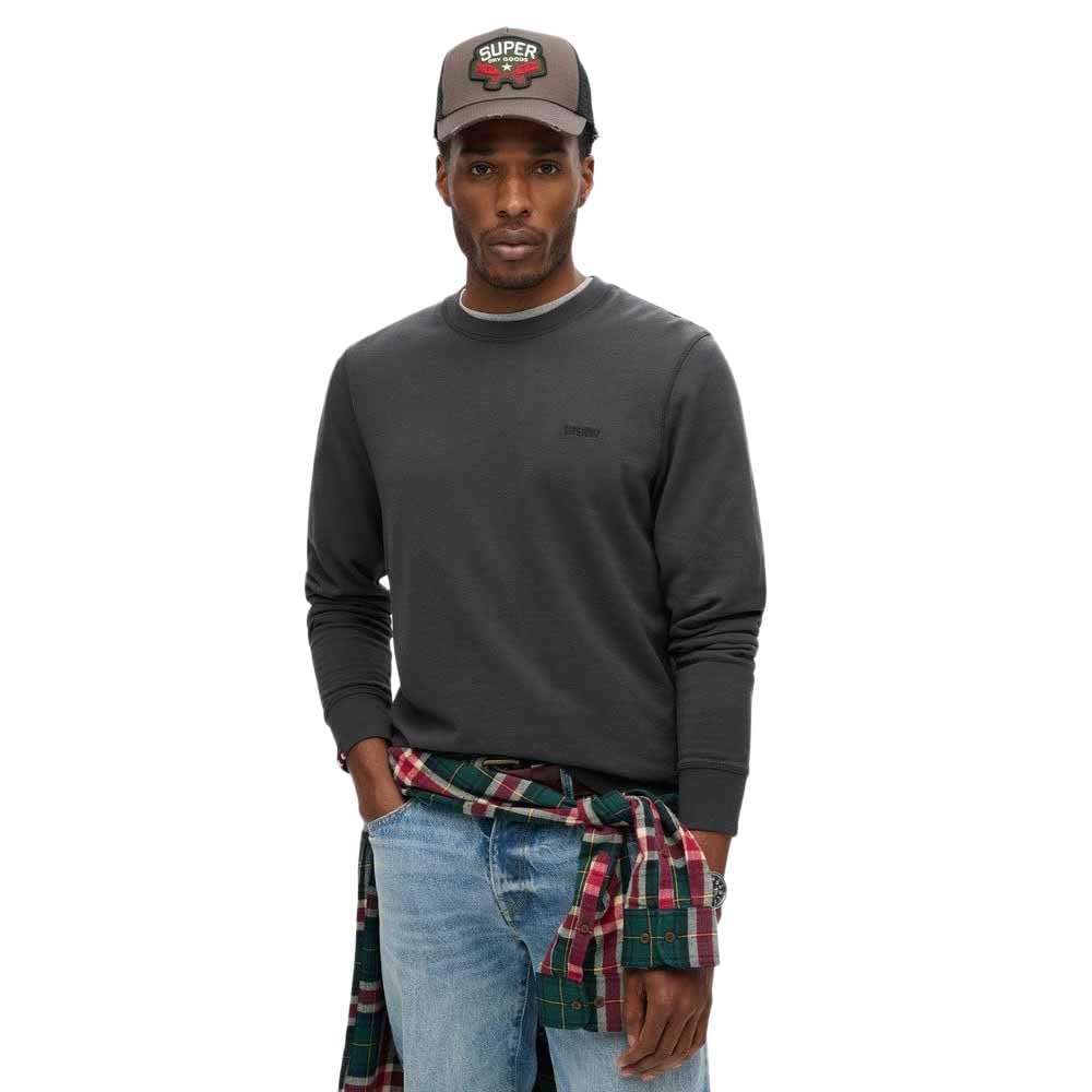 Superdry Sweatshirt Classic Essential Sweatshirt – Washed Black, 3XL