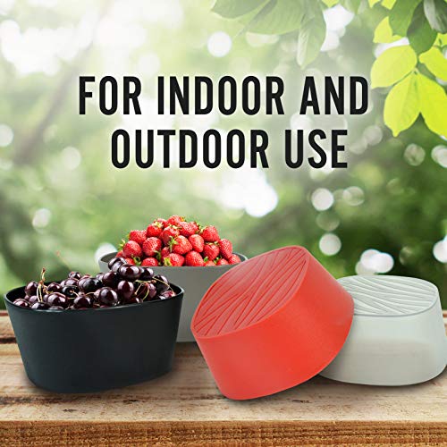 Mueller Plastic Bowls - Set Of 4 Salad Bowls - Dishwasher Safe Cereal Bowl For Kids - Shatter-Proof, Versatile, European Made, 6 Oz Colorful 4 Pack #TOP4