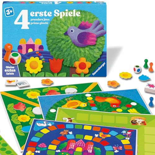 Ravensburger Kartenspiele 12010019-4 erste Spiele: Meine ersten; Kinderspiele ab 3 Jahren für 2-6 Spieler Spielesammlung Geschenk für Mädchen oder Junge