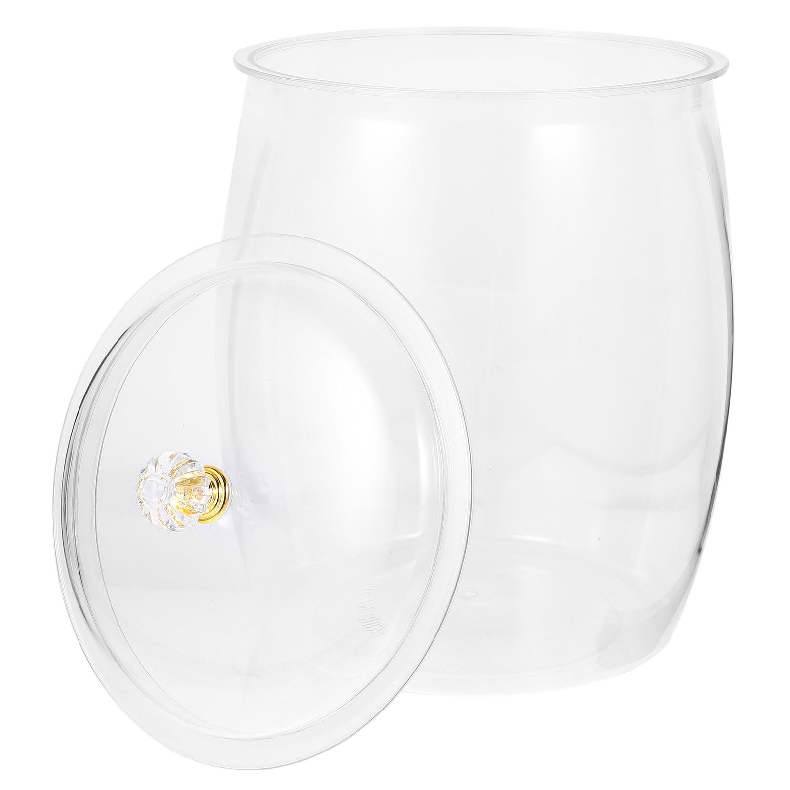 FOMIYES Tarro de Almacenamiento Transparente 6, 5 L de Plástico para Casa