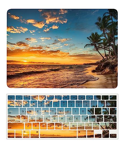 Protection MacBook Air 13 M2 coque rigide A2681 et couvre clavier plage