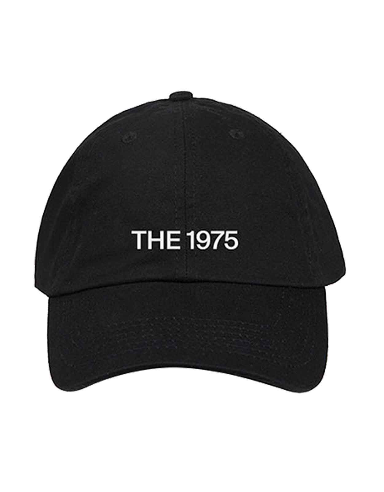 The 1975 Baseball Cap Band Logo Official Black Strapback