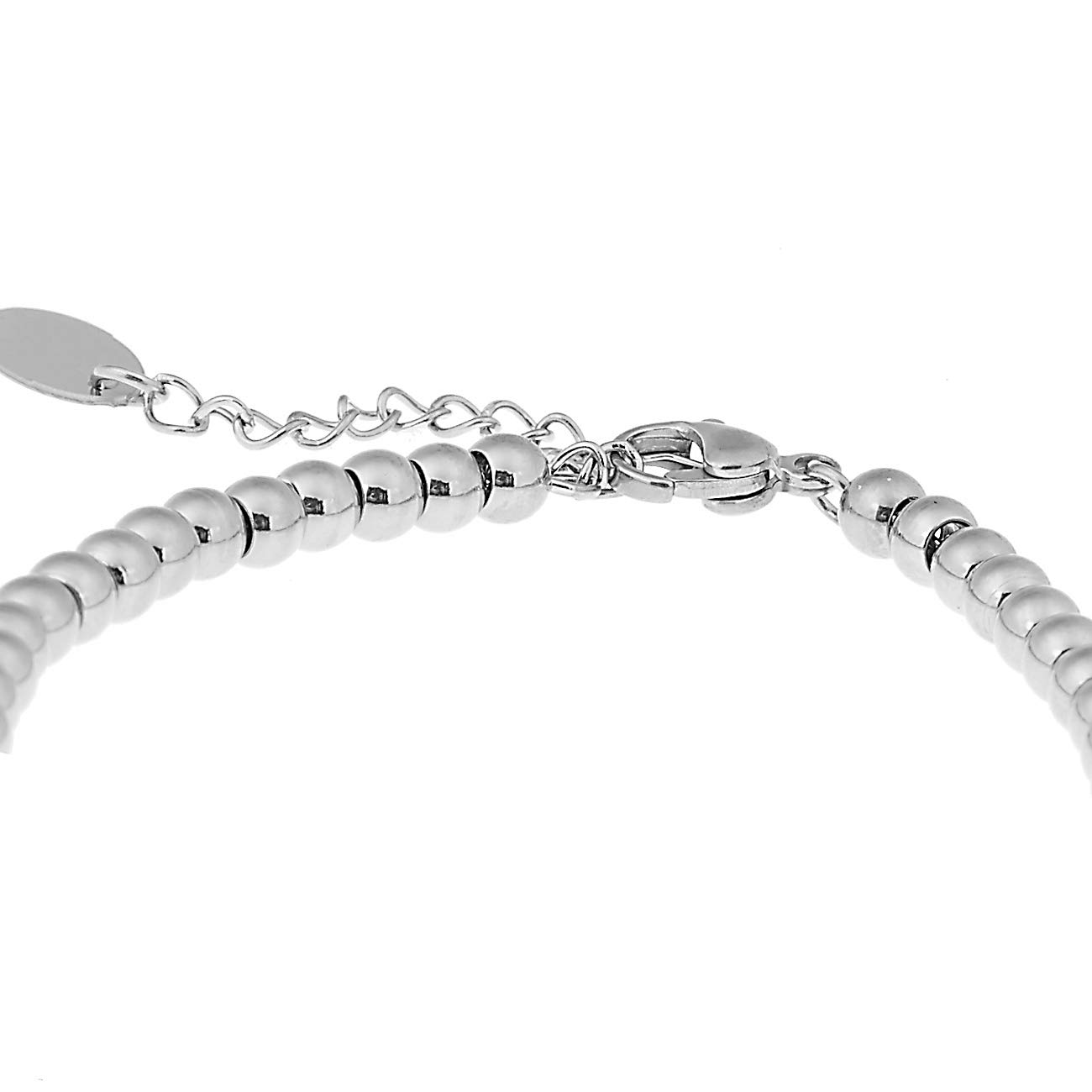 inSCINTILLE Bracciale a palline Luna in argento rodiato