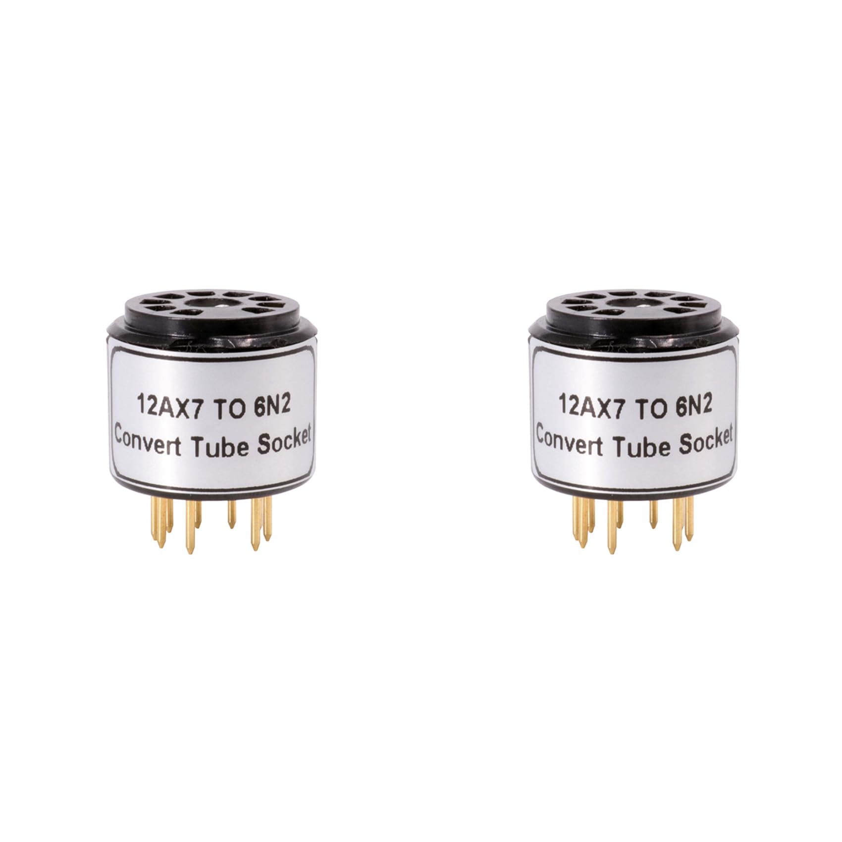 rieder Adaptador de Enchufe de Tubo 2 Piezas ECC83 12AX7 Una 6N2 6N1 6N6 Convertidor Vintage Audio DIY