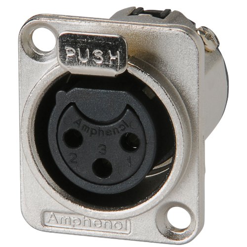 AMPHENOL – AC3FDZ Adapter Cable Cable Adapter, XLR 3P, Female, Metallic