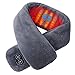 KUMADAI Cache Cou Homme Femme Echarpe Chauffante Electrique Coussin Chauffant Electrique Nuque avec Massage Hiver Chaud Écharpe Chauffante USB pour Cyclisme Camping,Gris