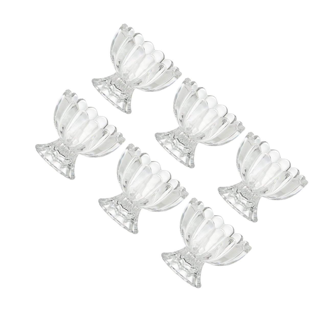 BESPORTBLE Tazas De Comida De Vidrio Transparentes 100 Ml Para Pudín y Helado, Resistentes Al Frío y Calor, Juego De 6 Unidades Para Servir Postres En Cocina y Fiestas
