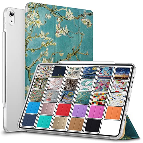 Image of DuraSafe Cases for iPad mini 6th Gen 2021 8.3 Inch [ Mini 6 ] A2567 A2568 A2569 MK893HN /A MLX43HN /A MK8E3HN /A Printed Slim Lightweight Protective PC Dual Angle Stand Clear Flip Back Cover - Blossom