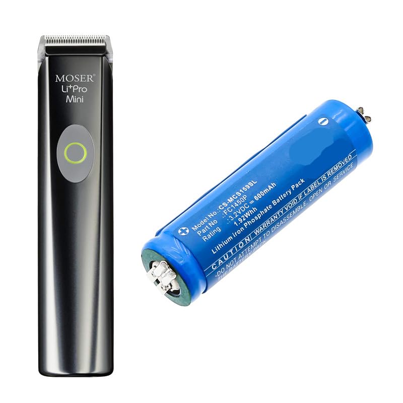 Batteria di ricambio per Moser ChromStyle 1584 Li pro mini PN: Moser FC1450P 600 mAh/1,92 Wh per 3,2 V