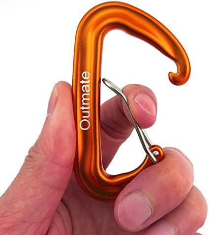 12kN 3.2"x2" Heavy-Duty Carabiner Clips - Durable, Lightweight Aluminum Alloy Carabiners for Hiking, Camping, Keychains, Dog Leashes, Hammocks & More - Image 4