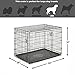 New World Double Door Folding Metal 42-Inch Dog Crate, Includes Leak-Proof Pan, Floor Protecting Feet, & New Patented Features, for Large-Sized Breeds