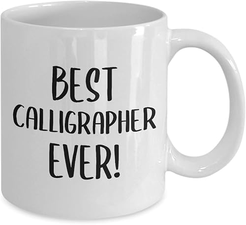 Miniatura 2 de Appreciation Gifts Idea for Calligrapher Coffee Mug Tea Cup - Calligraphy Hobby Lettering Design Artist Calligraphic Lover Funny Cute Gag