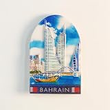 Asia, Kingdom of Bahrain, Travel Souvenirs, Creative Resin, Decorative Crafts, Refrigerator Stickers, Collectible Gifts