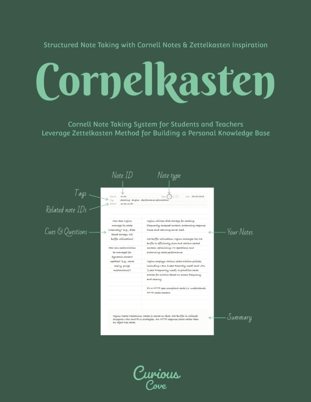 Structured Note Taking with Cornell Notes & Zettelkasten Inspiration - Cornelkasten. Cornell Note Taking System for Students and Teachers. Leverage ... Method for Building a Personal Knowledge Base