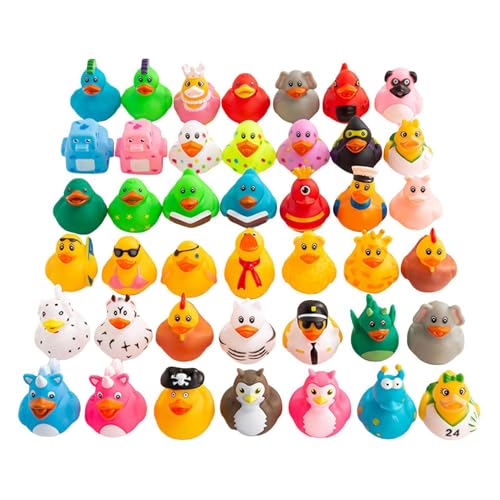 Patitos De Goma De 20 Piezas - Pequeños Juguetes De Pato, Juguete Flotante De Pato Miini | Juguetes De Baño De Patos Flotantes De Playa De Verano, Juguetes De Baño De Patos