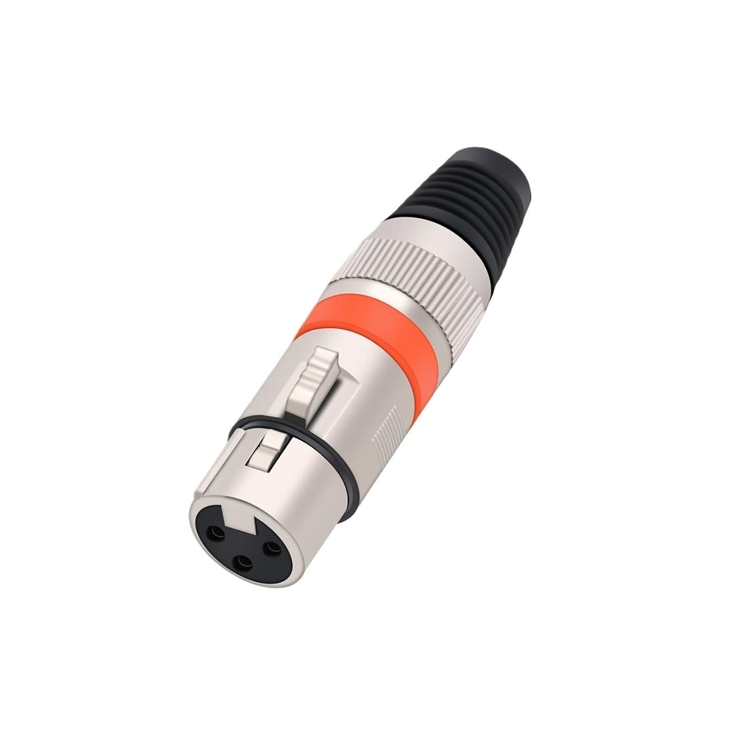 10pcs 3 Pin Male Female Plug Wiring Connector Poles Microphone Cable Terminal(10xF-Orange)