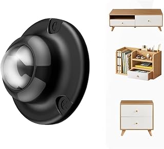 Ruedas giratorias, la rueda, mini ruedas giratorias autoadhesivas, ruedas giratorias sin freno, ruedas giratorias para muebles, ruedas silenciosas (color: blanco, tamaño: 8 piezas) (Color: negro,