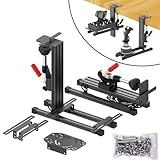 JUYEER ユニバーサルホタスデスクマウント Thrustmaster Warthog 10C スロットル Winwing Orion 1 & 2 T.16000M FCS TCA Officer Pack Airbus VKB Gunfighter MK.lll Logitech X52/X52 Pro/X55/X56用 (2パック)