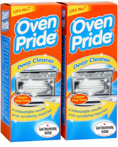 2 x Oven Pride | Oven Cleaner - 500ml Complete Oven Cleaning Kit with Safety Gloves & Cleaning Bag - Cleans First Time - Oven Cleaner Heavy Duty - Degreases Oven Without Scrubbing (Pack of 2)