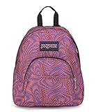 JanSport Half Pint Mini Backpack, 10.2 L - Durable Mini Bag Purse with Adjustable Shoulder Straps, Single Main Compartment, Zippered Stash Pocket, Moire Ripples