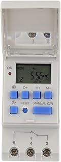THC15A Digital Programmable Electronic Timer Switch for Lights — 220V/30A LCD Timer with 16 Schedules, Power Outage Memory & Industrial-Grade(220V)