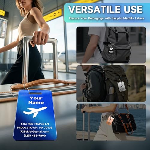 Save on Custom Stainless Steel Luggage Tags with Code 32QZ89UP - Image 3
