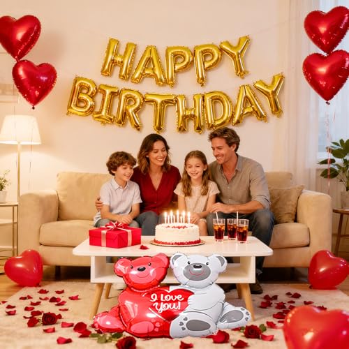 Image of Happy Birthday Decorations kit for Him /her, Bedroom, Hotel Room
