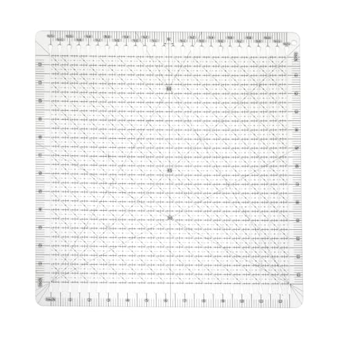 Stripology Ruler for Quilting UK- 12" x 12" Acrylic Slotted Rulers and Template for Quilting and Sewing, Perfect for Fabric Precise Cutting Patchwork