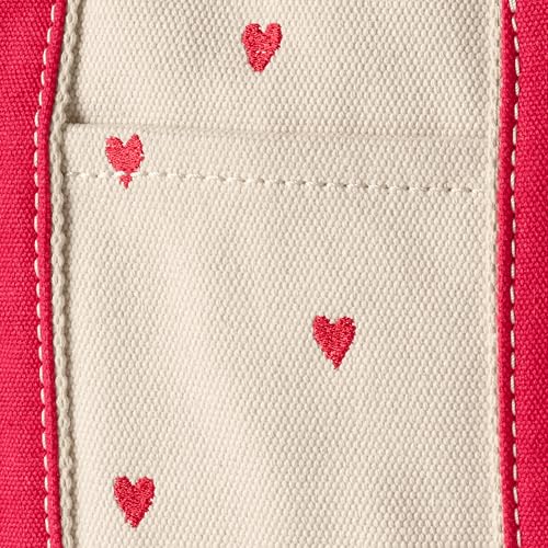 Image of Lands' End Zip Top Long Handle Canvas Tote Bag