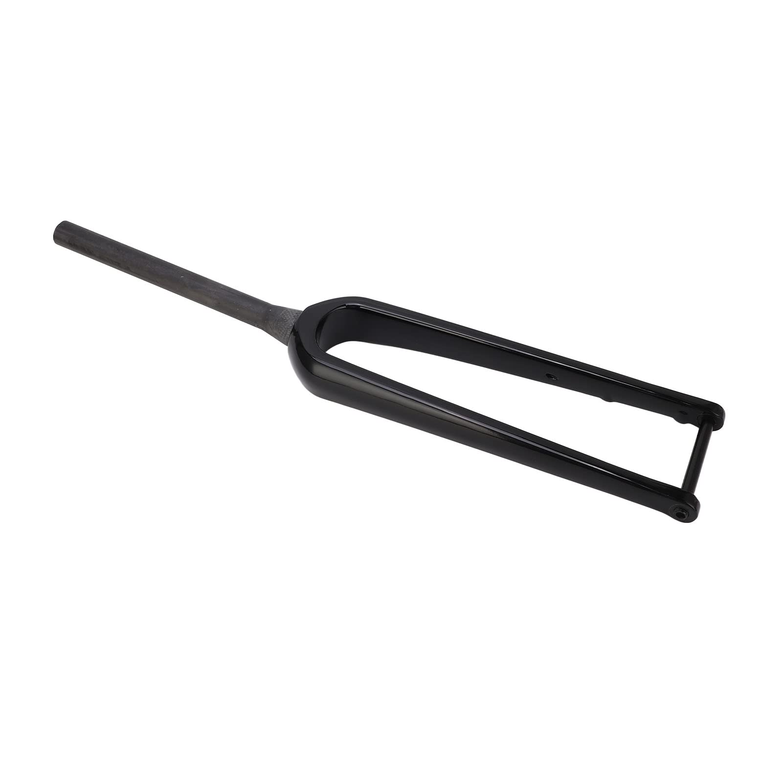 WIQUYBML Carbon Fiber Road Bike Front Fork Bicycle for Outdoor Safe Riding Cycling (Glossy Black)