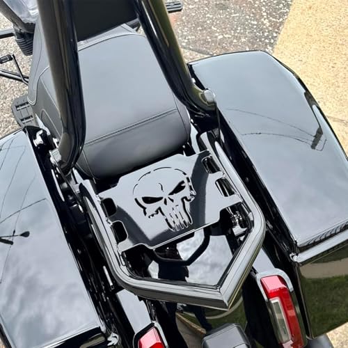 Image of TDZ Black Detachable Luggage Rack for 2009-2025 Harley Touring Street Glide Road King Road Glide Electra Glide