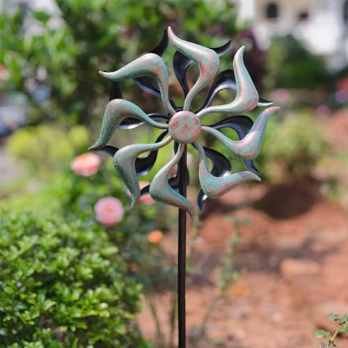 image for Stargarden Wind Spinners Outdoor, Metal Wind Spinner, Kinetic Wind Scu