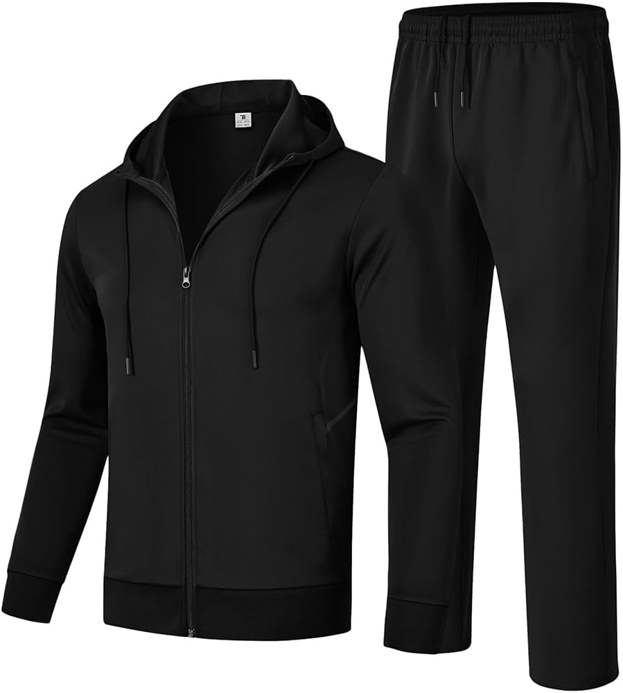 full black essentials tracksuit