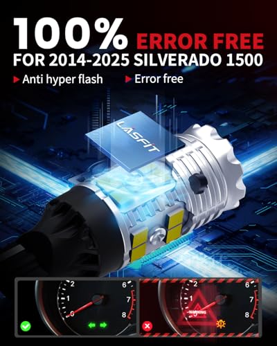 LASFIT 921 W16W LED Reverse Backup Light Bulbs for 2014-2021 2022 2023 2024 2025 Silverado 1500 2500 3500 HD, 6000K Cool White Super Bright OEM Replacement, 2 pcs - Image 4