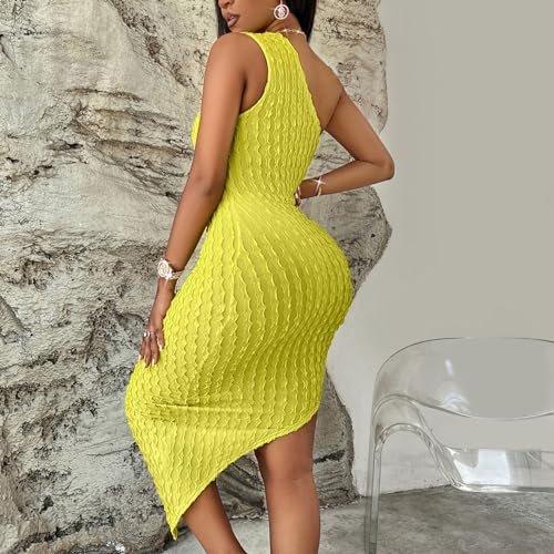 Robe étroite à col oblique pour sublimer la silhouette et masquer les complexes - 3