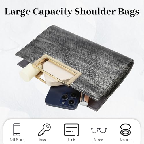 Image of Gets Clutch Purses for Women PU Leather Evening Handbag for Formal Wedding Party Clutches Small Crossbody Bag with Chain