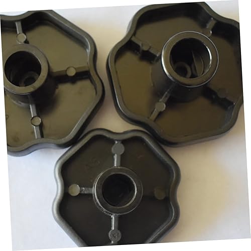Miniatura 5 de Angoily Ge Perillas de repuesto para estufa, tapa universal para olla, 2 piezas, perilla de olla a presión, color negro giratorio para rotar,