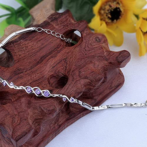 Bracelet argent sterling 925 d'une brillance géométrique exceptionnelle