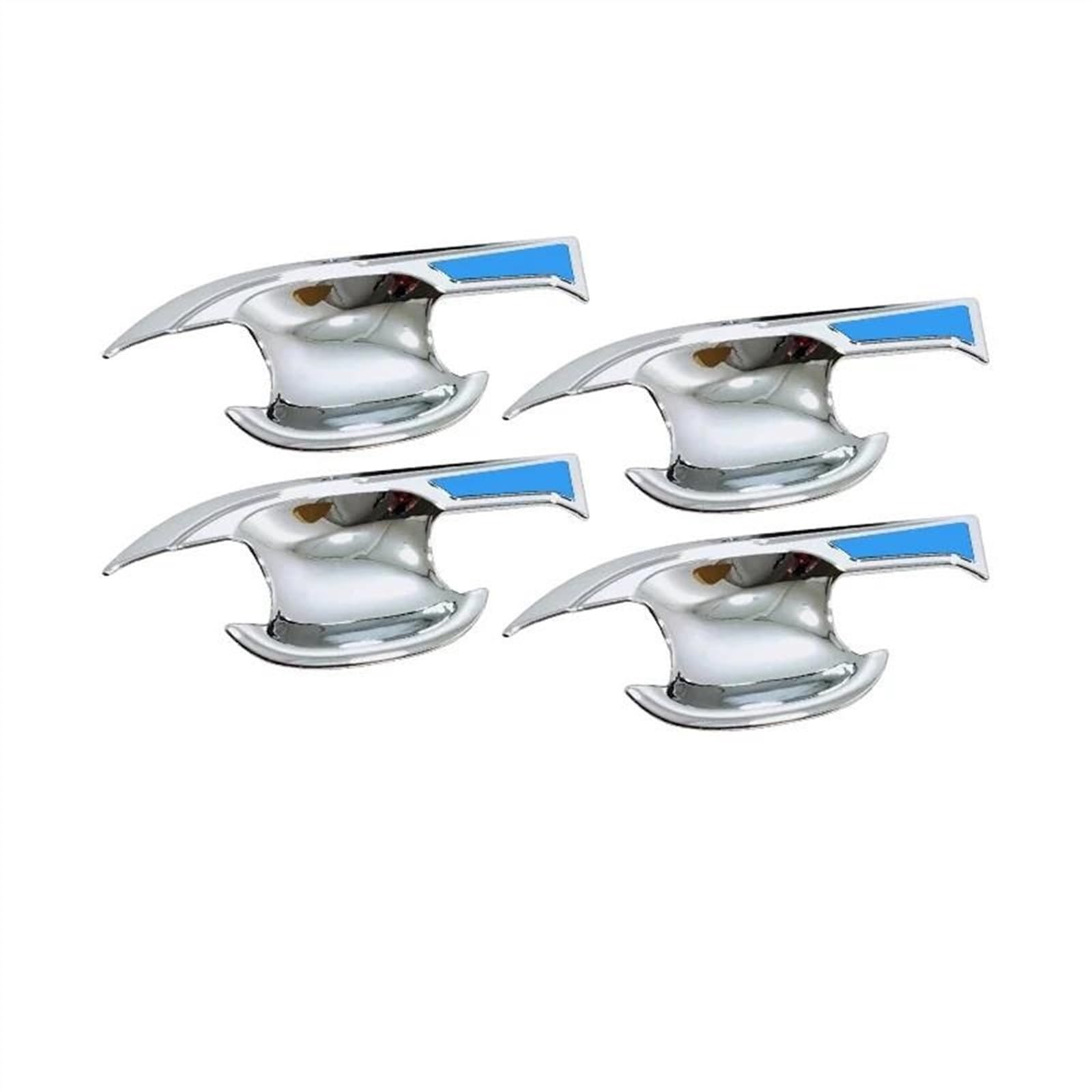 SLIMES Hybrid Car Door Handle Bowl Cover for Toyota RAV4 2019 202-2023 RAV 4 XA50 Protection Decoration Accessories Protection(Silver B2)