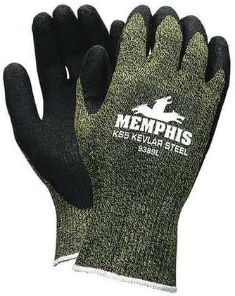 Cut Resistant Gloves, Black/Ylw, M, PR
