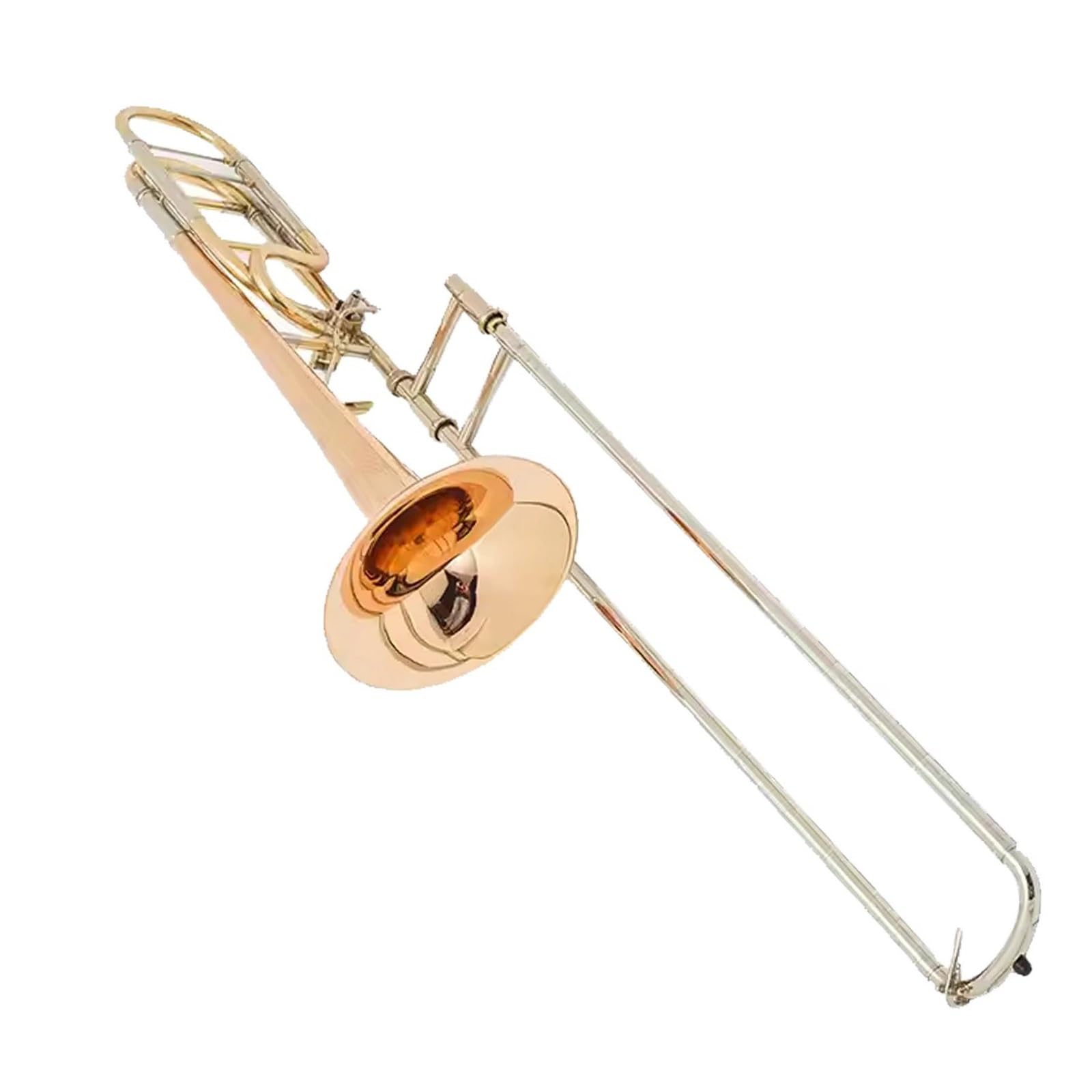 Regulowany puzon Puzon tenorowy instrument dęty blaszany B flat z ustnikiem z miedzioniklu(GY0122)
