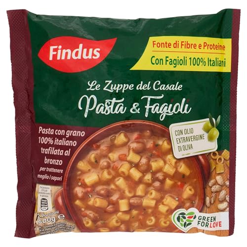 Findus Le Zuppe Del Casale Pasta e Fagioli, 500 g (Surgelato)