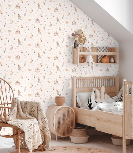 A.S. Création Lilly & Luis Non-Woven Wallpaper Circus Theme in Multicolour - 10,05 x 0,53 m Wallpaper for Kids - 771481 - Image 2