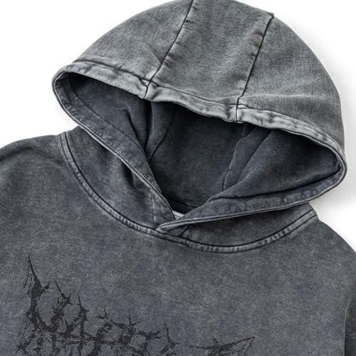 Vintage Hoodies Men Streetwear Oversized Hoodie Spring Autumn Skull Print Hoodies Male Loose3