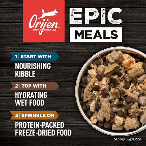 Image of ORIJEN Grain Free WHOLEPREY Dry Dog Food Small Breed Puppy Recipe 4lb Bag | WHOLEPREY Ingredients, Made in the USA, Includes Probiotics, Digestive Health, For Growing Puppies, Small Breed Dogs