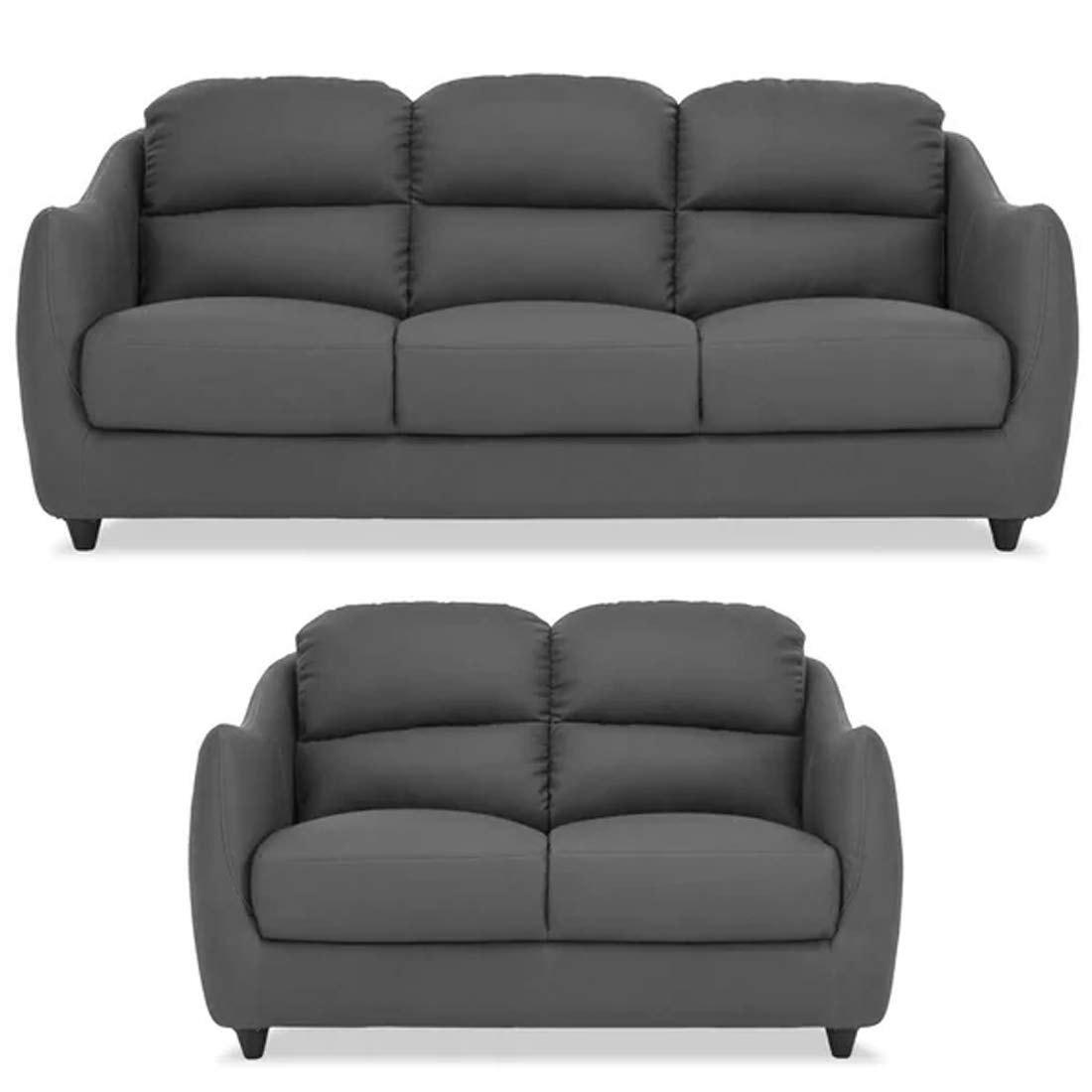 CasaStyle Tosjon 3+2 Sofa Set (Grey) 5 Seater Fabric Sofa Sets for