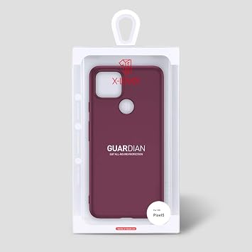 حافظة X-level لهاتف Google Pixel 5 5G Slim Fit Mobile Phone Case Soft Flexible TPU [Guardian Series] لمسة نهائية غير لامعة مع طلاء خفيف للغاية وغطاء خلفي كامل للحماية لهاتف Pixel 5 - مطلي بالنبيذ