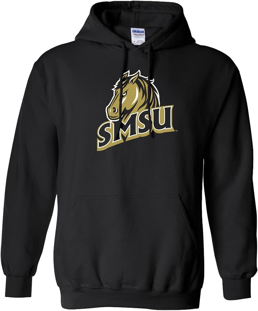 CreateMyTee | Southwest Minnesota SMSU Logo Full Color Hooded Sweatshirt