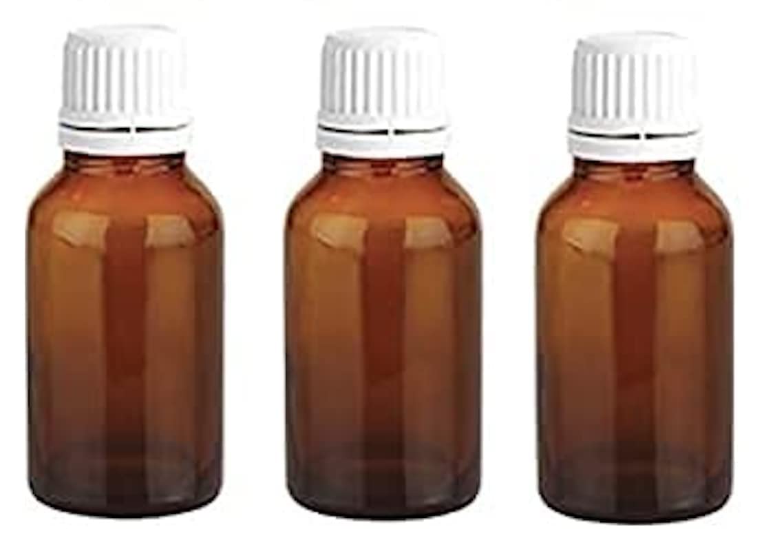 BH PLAST 100ML Amber Coloured Glass Empty Bottle With Inner Dropper & White Cap pack of 3 || Leak Proof for Oil/Liquid-image-45